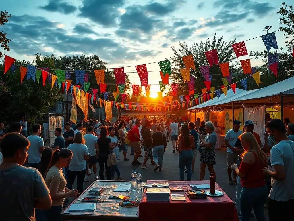A vibrant photo of a community event hosted at the hospital, featuring educational workshops and local participation. The image represents the organization's efforts to engage the community and raise awareness.