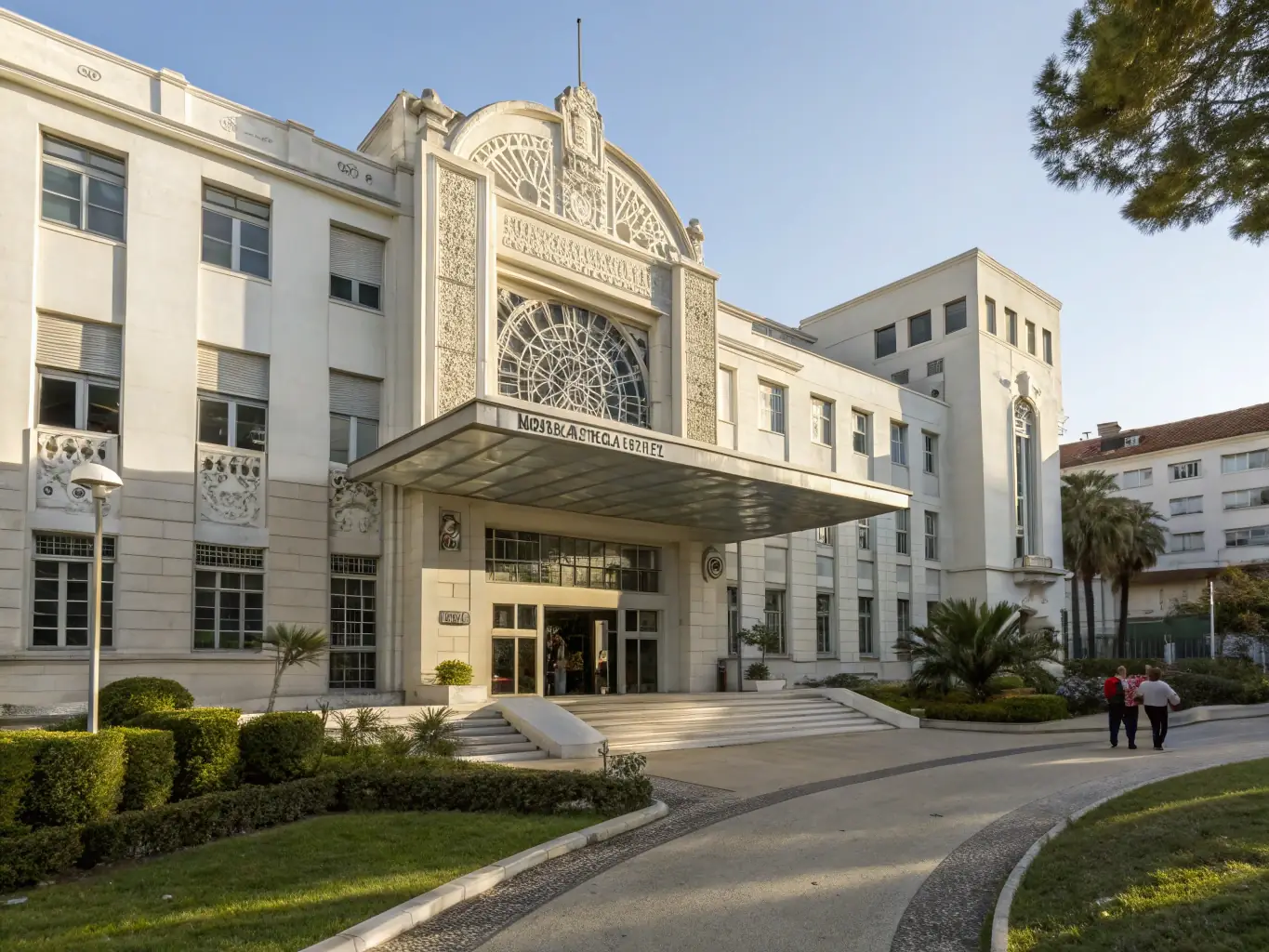 A beautifully restored section of the hospital's historical architecture, showcasing the intricate details and craftsmanship of the original building. The image highlights the organization's commitment to preserving the hospital's heritage.